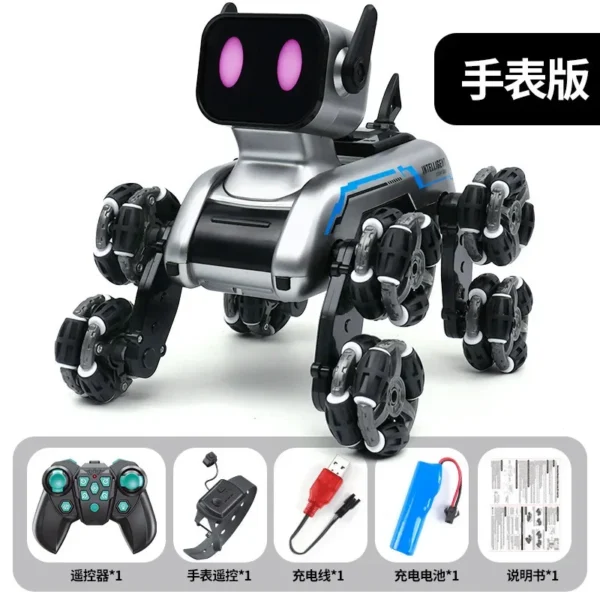 Eight-wheeled Stunts Mechanical Dog Gesture Induction Can Walk and Sing Intelligent Machine Dog Electric Pet Dog Toy - Image 7