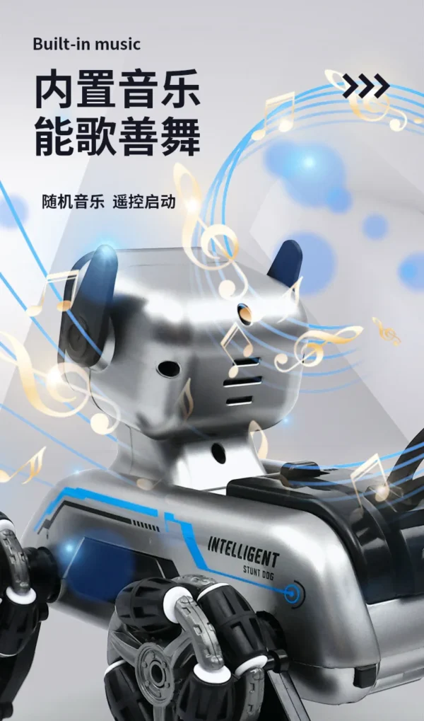 Eight-wheeled Stunts Mechanical Dog Gesture Induction Can Walk and Sing Intelligent Machine Dog Electric Pet Dog Toy - Image 17