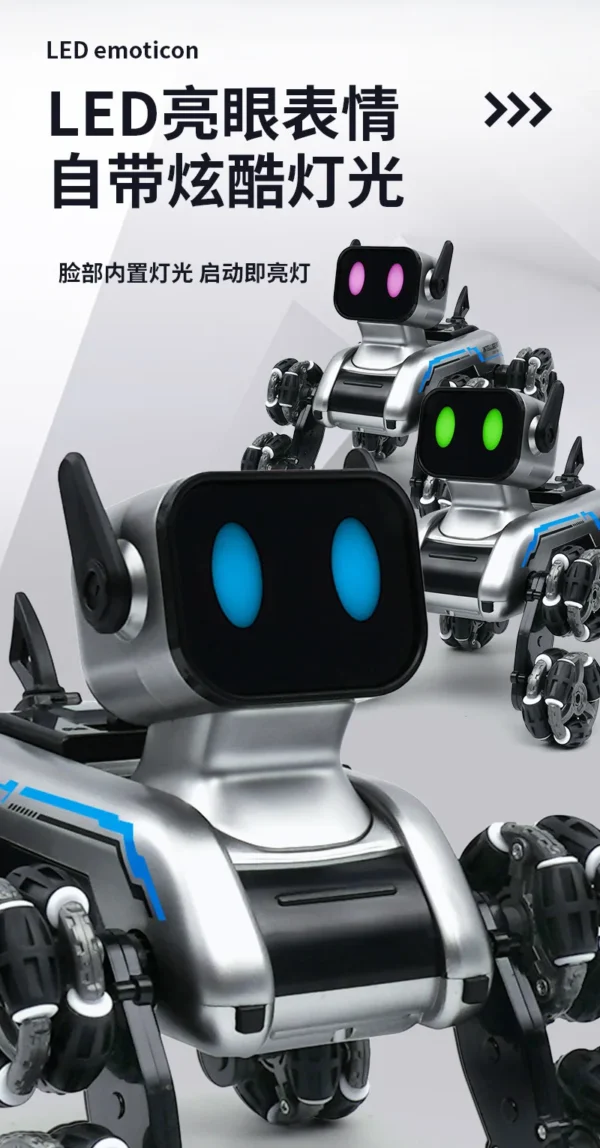 Eight-wheeled Stunts Mechanical Dog Gesture Induction Can Walk and Sing Intelligent Machine Dog Electric Pet Dog Toy - Image 16
