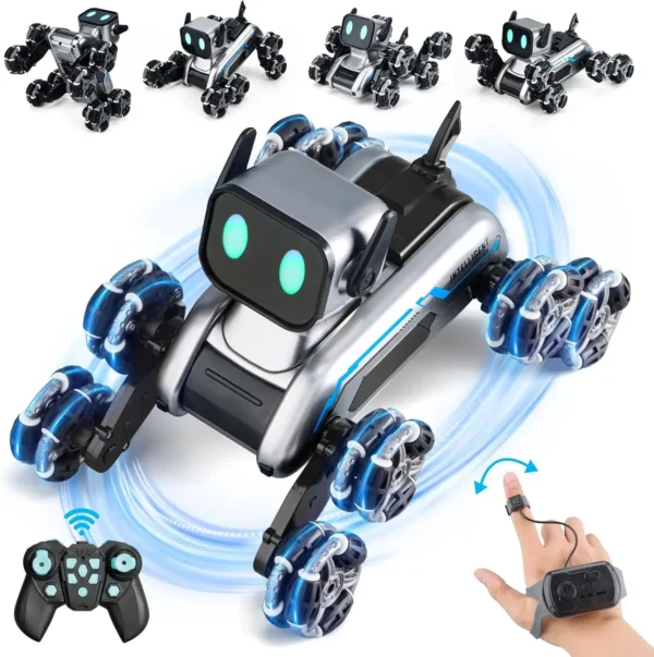 Eight-wheeled Stunts Mechanical Dog Gesture Induction Can Walk and Sing Intelligent Machine Dog Electric Pet Dog Toy - Image 4