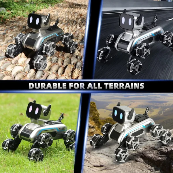 Eight-wheeled Stunts Mechanical Dog Gesture Induction Can Walk and Sing Intelligent Machine Dog Electric Pet Dog Toy - Image 12