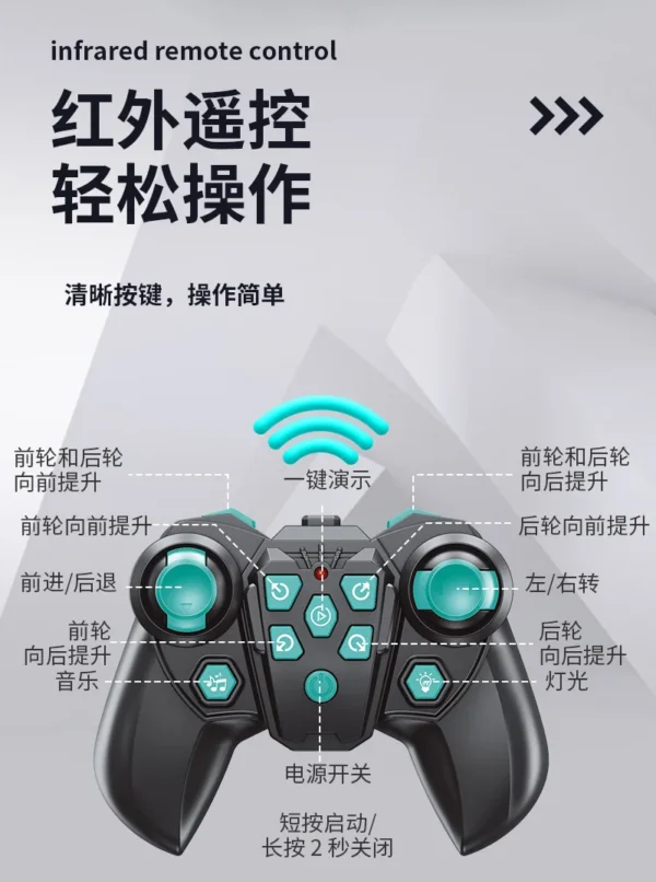 Eight-wheeled Stunts Mechanical Dog Gesture Induction Can Walk and Sing Intelligent Machine Dog Electric Pet Dog Toy - Image 20